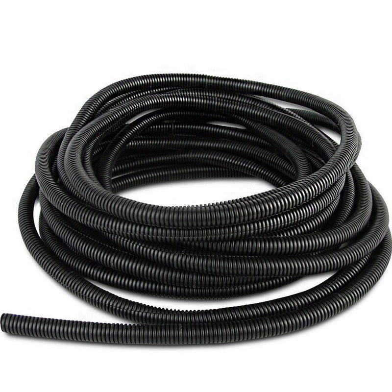 ESUPPORT 1/2 Inch 20 Feet Split Loom Wire Flexible Tubing Conduit Hose - Image 1